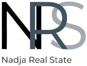 Versión ampliada del logotipo Nadja Real Estate